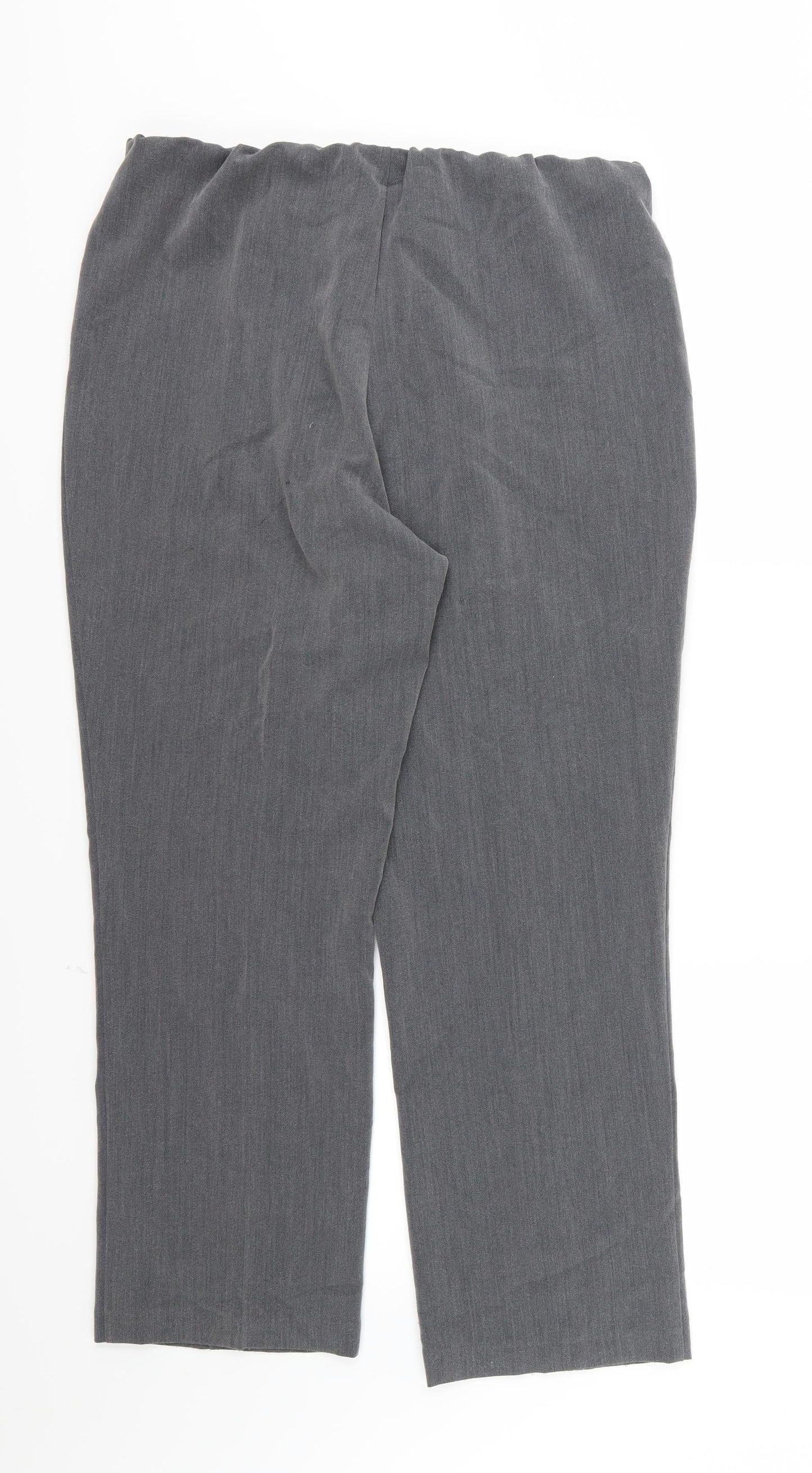 Womens UK Size 14 Vida Vi Regular Fit  Grey Trousers