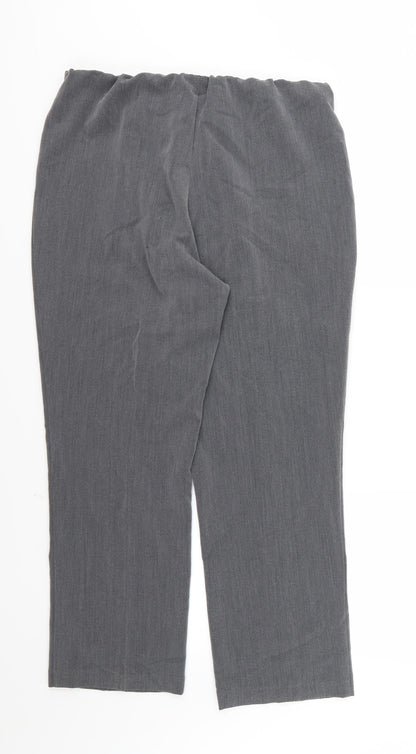 Womens UK Size 14 Vida Vi Regular Fit  Grey Trousers