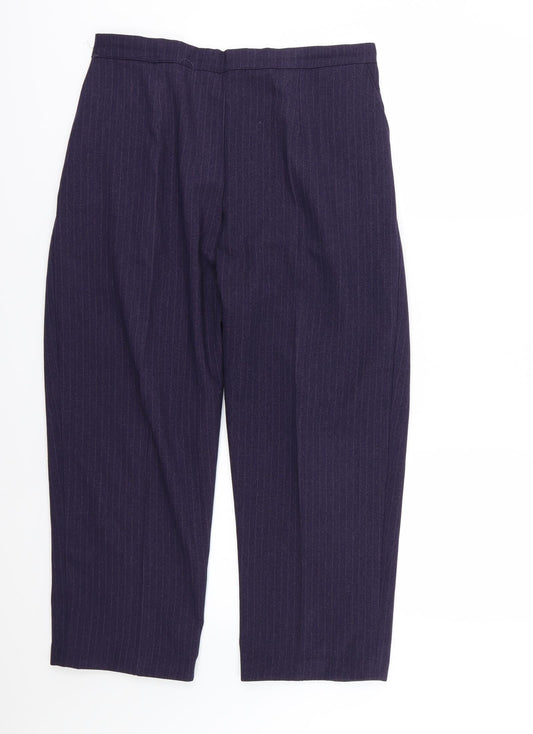 Womens UK Size 34 in Preworn Regular Fit  Purple Trousers