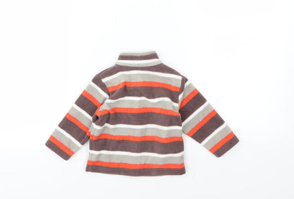Mothercare Baby Multicoloured Striped Fleece Jacket  Size 3-6 Months