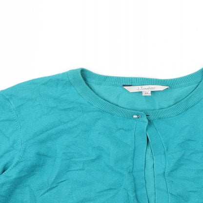 J Taylor Womens Blue  Knit Cardigan Jumper Size 14