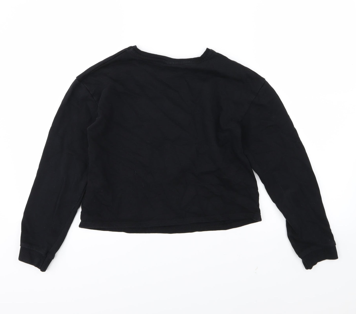 George Girls Black  Jersey Pullover Sweatshirt Size 12-13 Years  - Friends