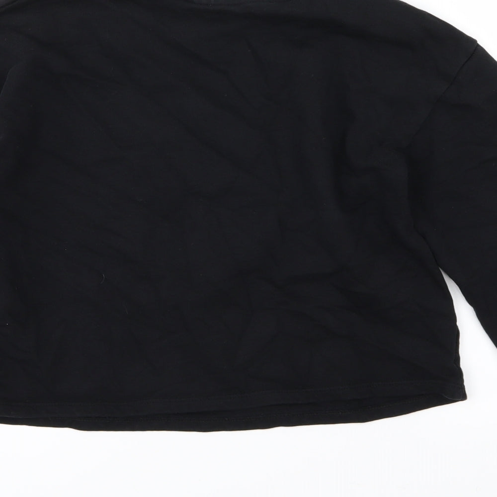 George Girls Black  Jersey Pullover Sweatshirt Size 12-13 Years  - Friends