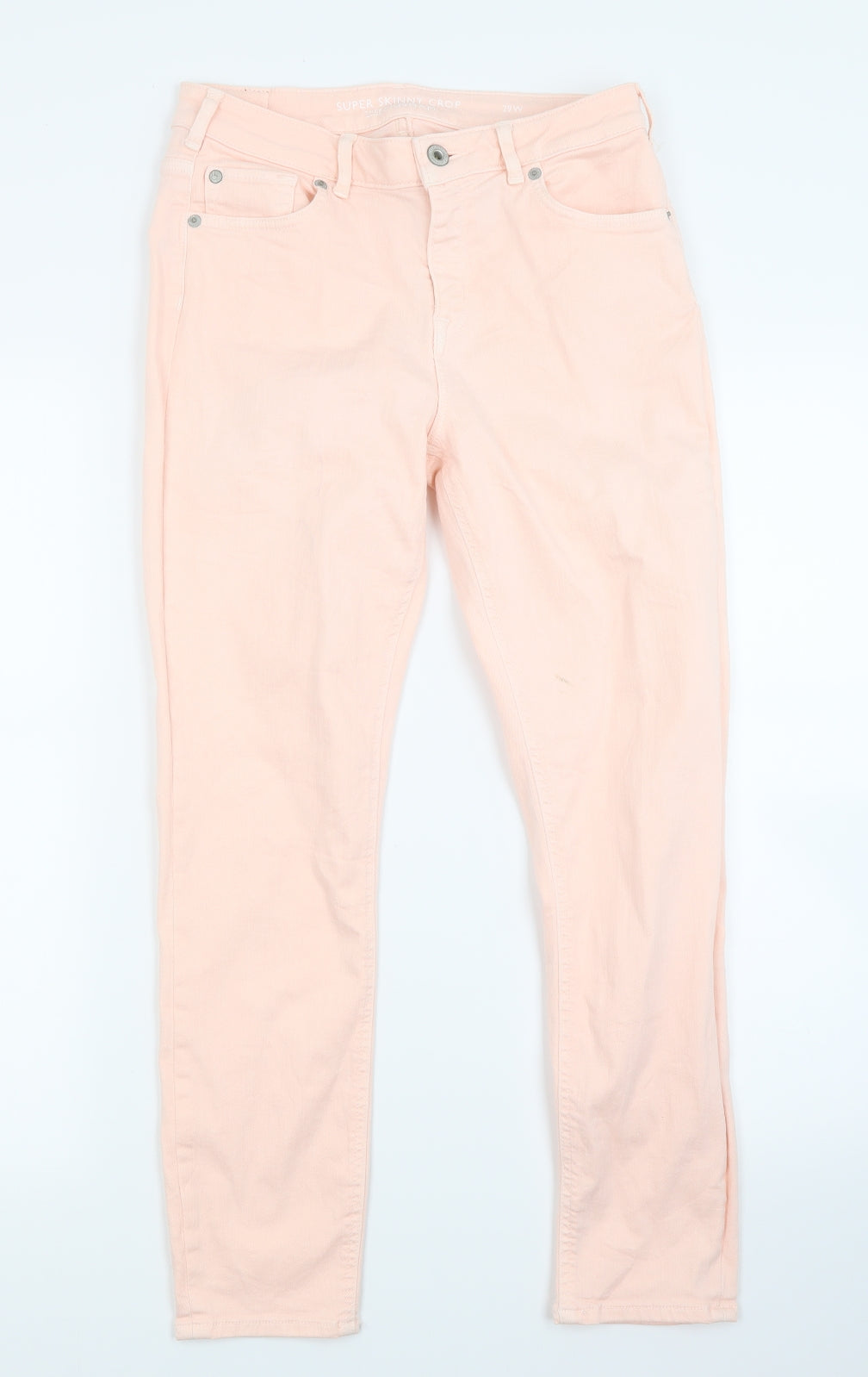 Womens UK Size 29 in Jack Wills Regular Fit Skinny Pink Jeans
