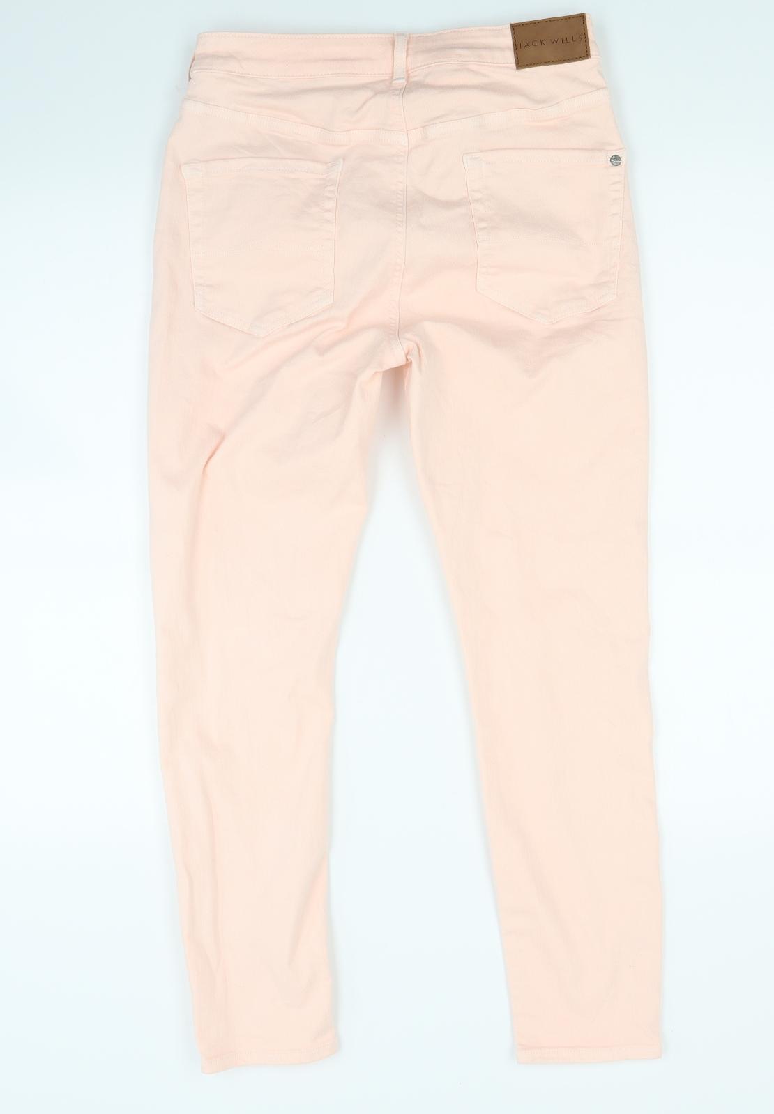 Womens UK Size 29 in Jack Wills Regular Fit Skinny Pink Jeans