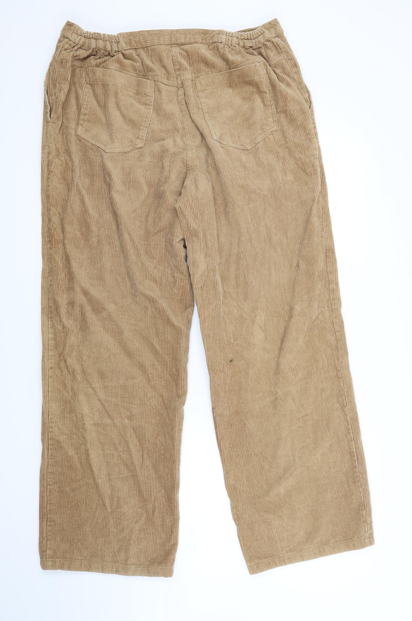 Womens UK Size 16 Penny Plain Regular Fit  Brown Trousers
