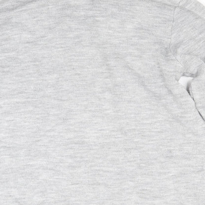 Mia Moda Womens Grey   Pullover Jumper Size M