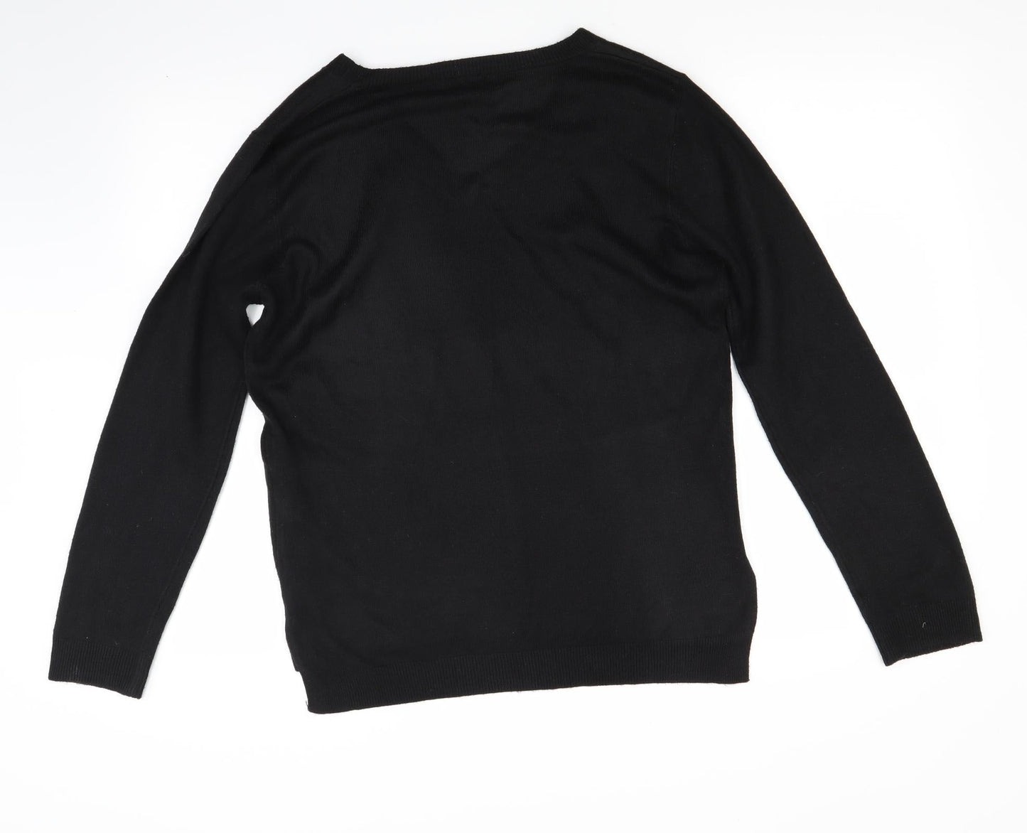 Primark Womens Black  Knit Pullover Jumper Size 12