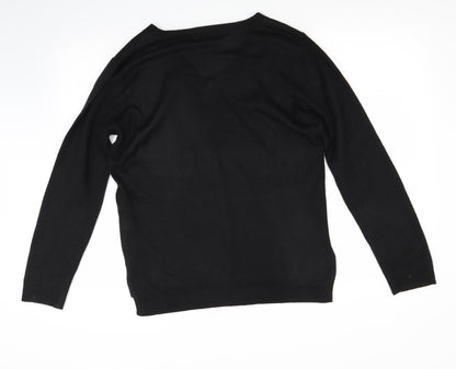 Primark Womens Black  Knit Pullover Jumper Size 12