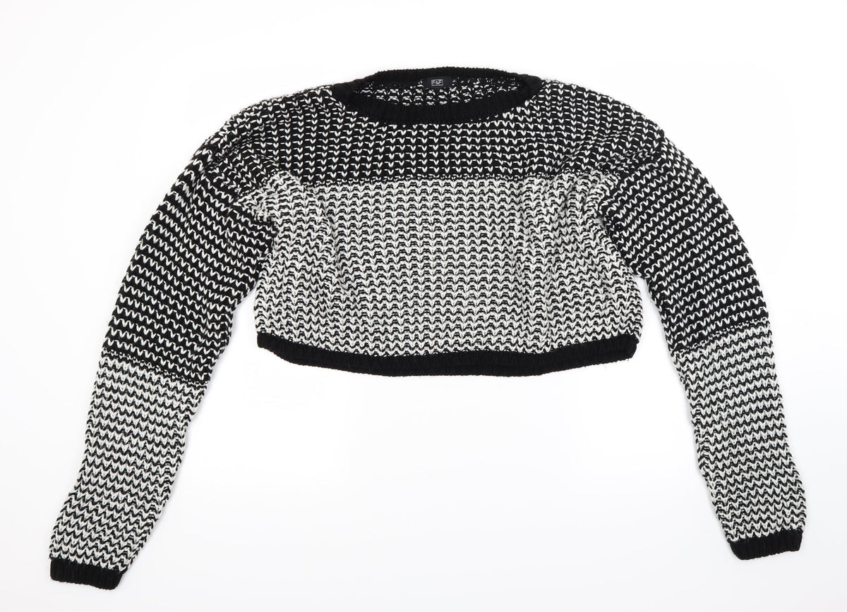 F&F Womens Grey  Knit Pullover Jumper Size 14