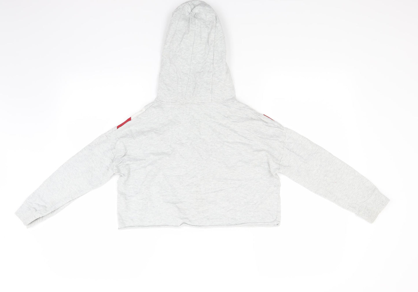 NEXT Girls Grey  Jersey Pullover Hoodie Size 9 Years
