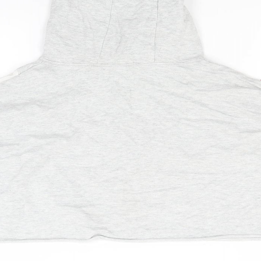NEXT Girls Grey  Jersey Pullover Hoodie Size 9 Years