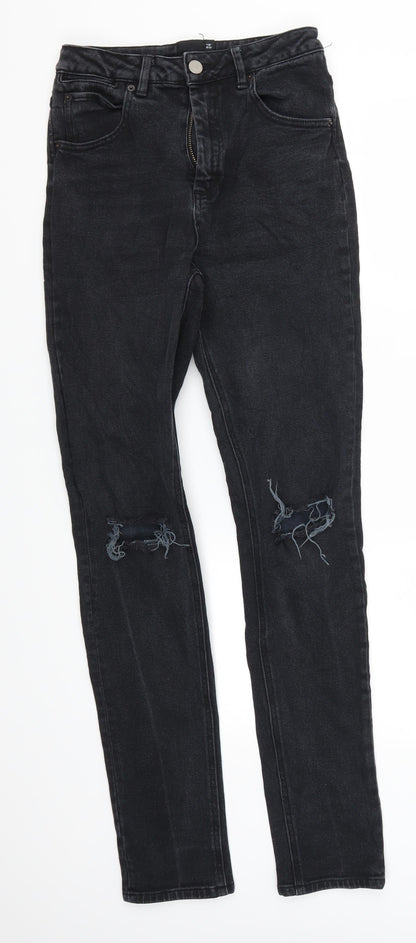 ASOS Womens Black  Denim Skinny Jeans Size 26 L33 in