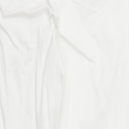 Womens UK Size 30 in Preworn Regular Fit Straight White Jeans