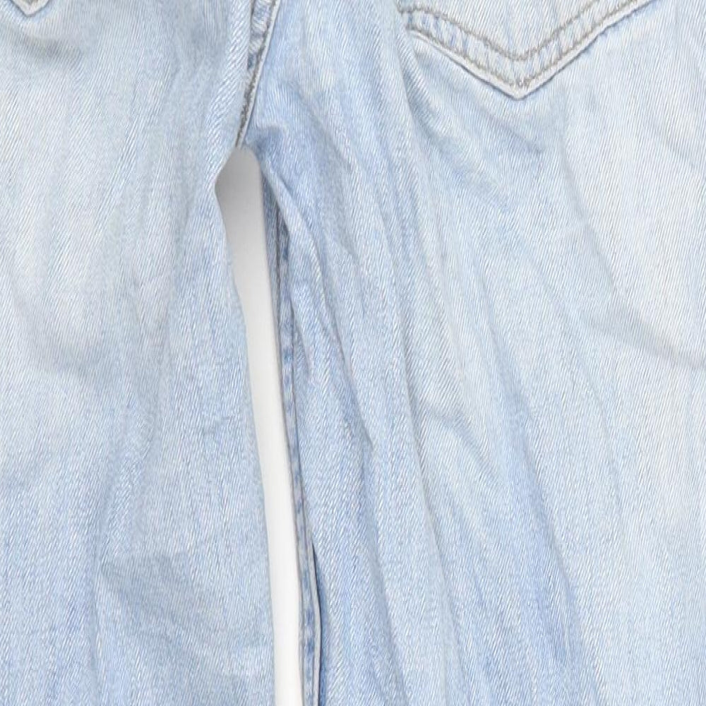 Topshop Womens Blue  Denim Mom Jeans Size 25 in L27 in