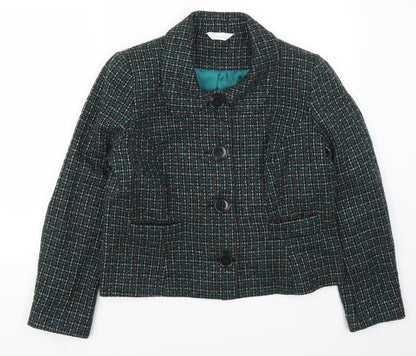 Womens UK Size 16 Classics Blue Pea Coat