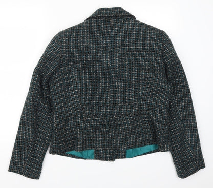 Womens UK Size 16 Classics Blue Pea Coat
