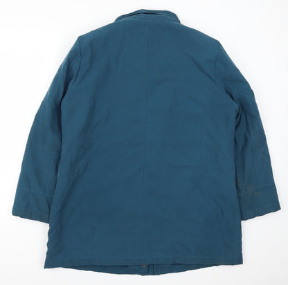 Womens UK Size M Bonmarché Blue Overcoat