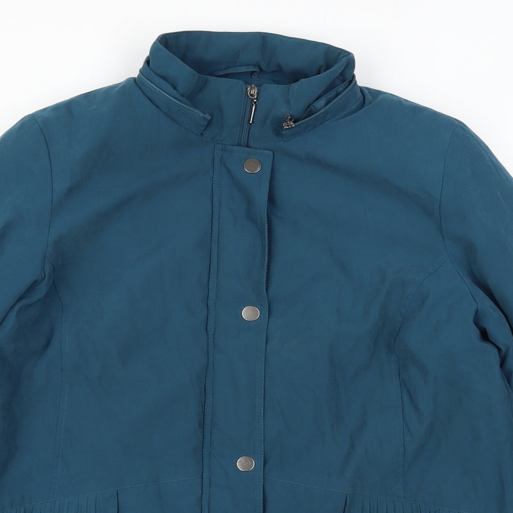 Womens UK Size M Bonmarché Blue Overcoat