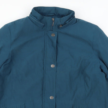 Womens UK Size M Bonmarché Blue Overcoat