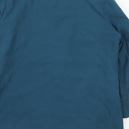 Womens UK Size M Bonmarché Blue Overcoat