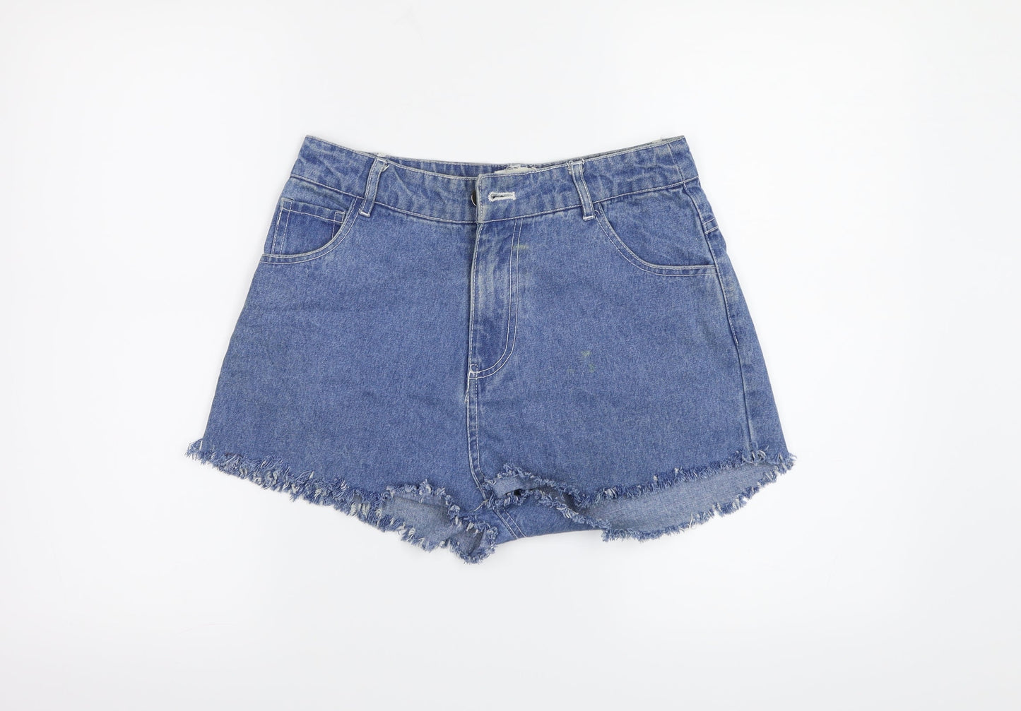 Native Youth Womens Blue  Denim Hot Pants Shorts Size XS