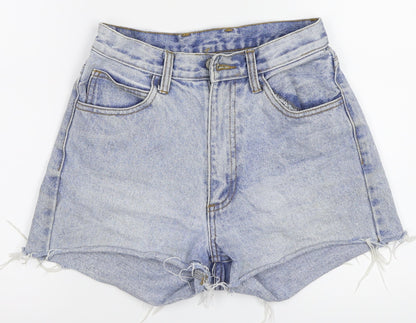 J.Galt Womens Blue  Denim Hot Pants Shorts Size S