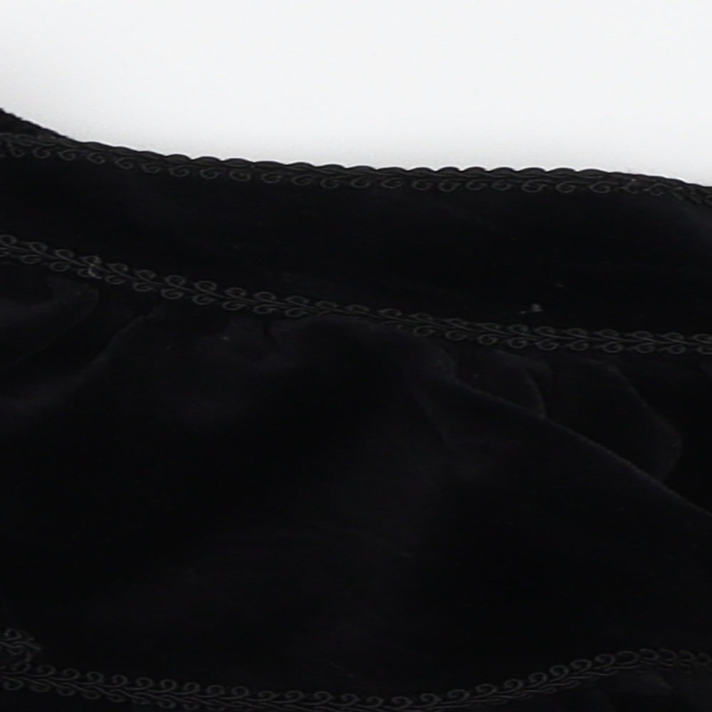 St Michael Girls Black  Corduroy Flare Skirt Size 2 Years
