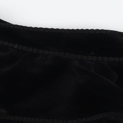 St Michael Girls Black  Corduroy Flare Skirt Size 2 Years