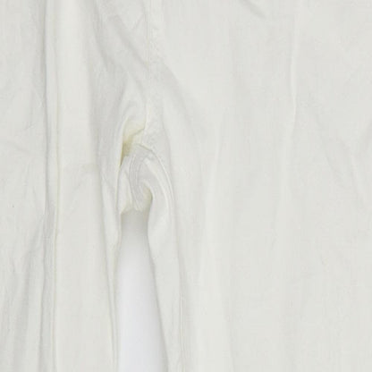 Peacocks Womens White  Denim Skinny Jeans Size 10 L27.5 in