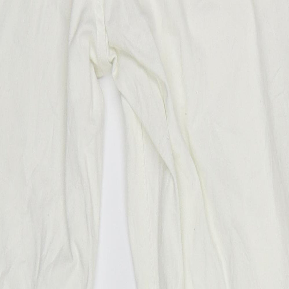 Peacocks Womens White  Denim Skinny Jeans Size 10 L27.5 in