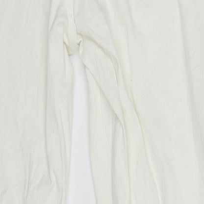 Peacocks Womens White  Denim Skinny Jeans Size 10 L27.5 in