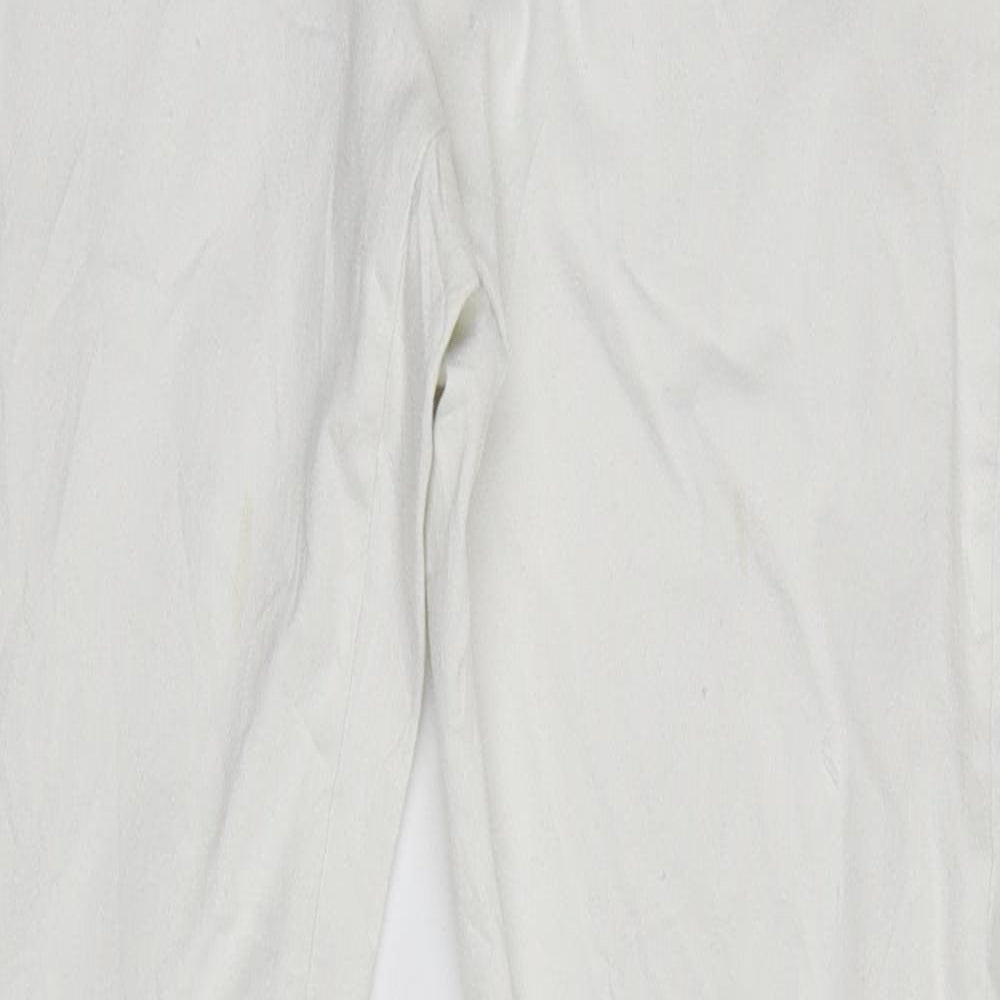 Denim Co. Womens White  Denim Skinny Jeans Size 12 L31 in
