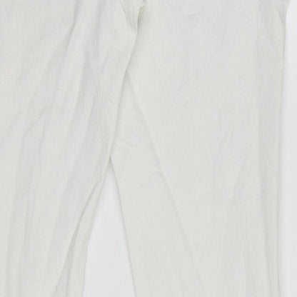 Denim Co. Womens White  Denim Skinny Jeans Size 12 L31 in