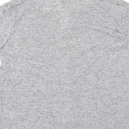 Womens UK Size 12 Papaya Grey Basic T-Shirt