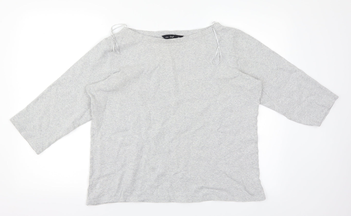 F&F Womens Grey   Basic T-Shirt Size 18