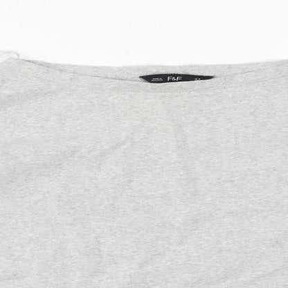 F&F Womens Grey   Basic T-Shirt Size 18