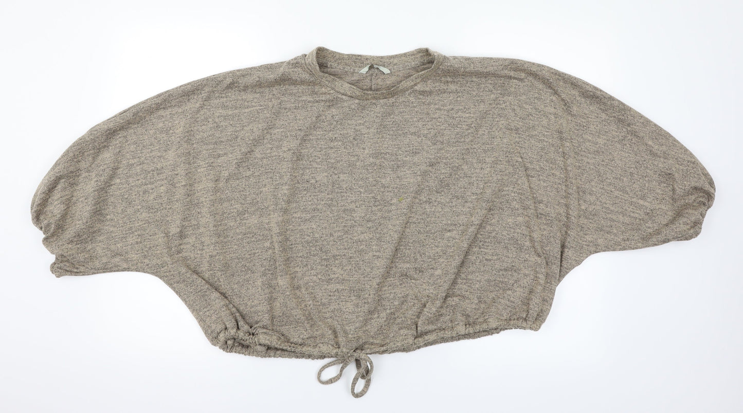 George Womens Brown Herringbone  Pullover Jumper Size 18