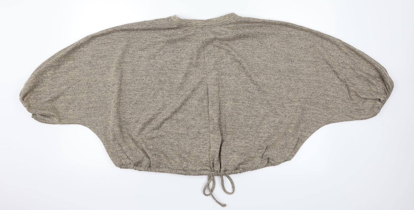 George Womens Brown Herringbone  Pullover Jumper Size 18