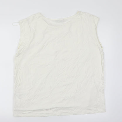 F&F Womens White   Basic Tank Size 18