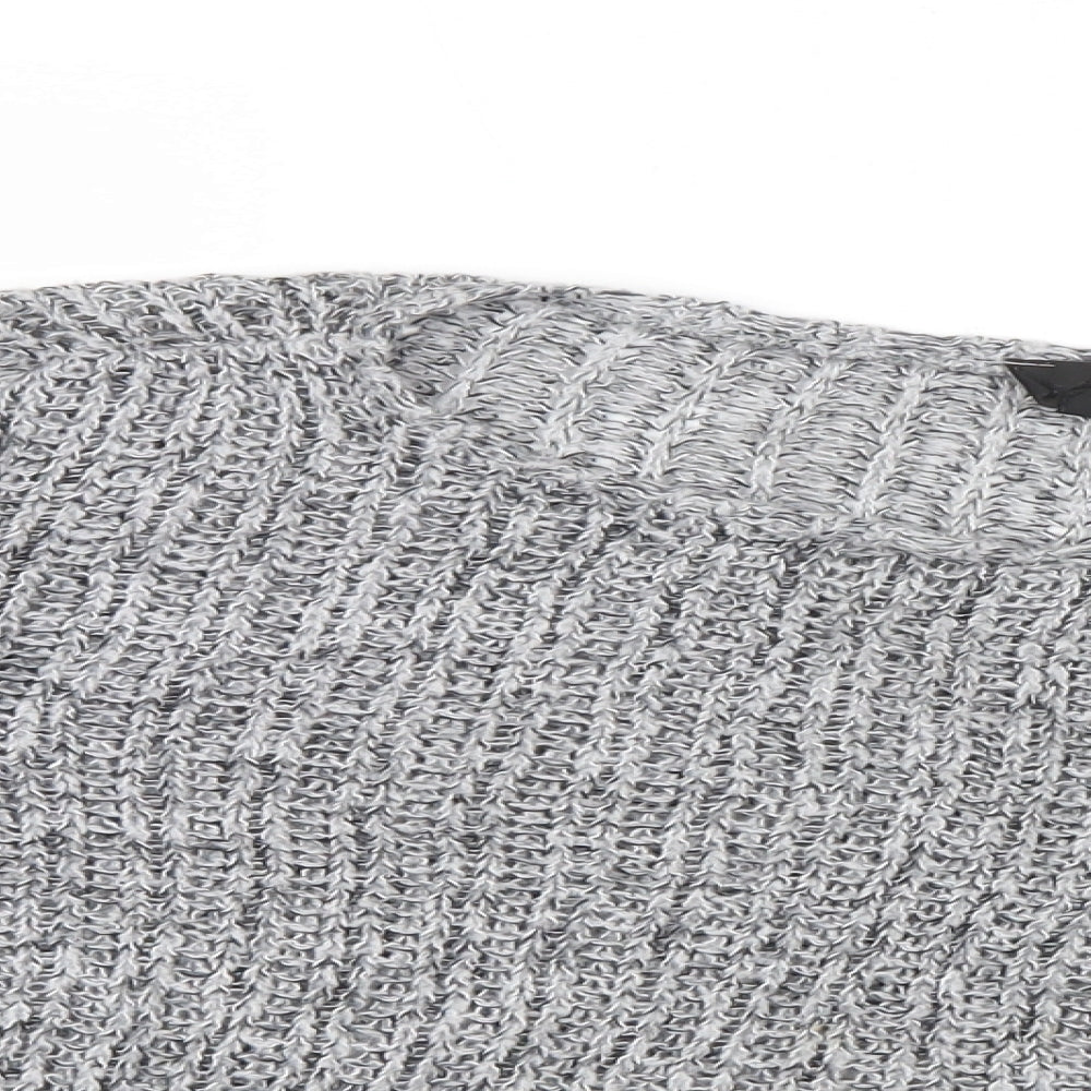 Topshop Womens Grey  Knit Pullover Jumper Size 14