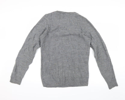 Hemingway Mens Grey  Knit Pullover Jumper Size M