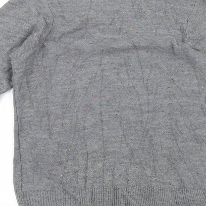 Hemingway Mens Grey  Knit Pullover Jumper Size M