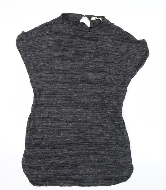 Womens UK Size S Oasis Grey Basic T-Shirt