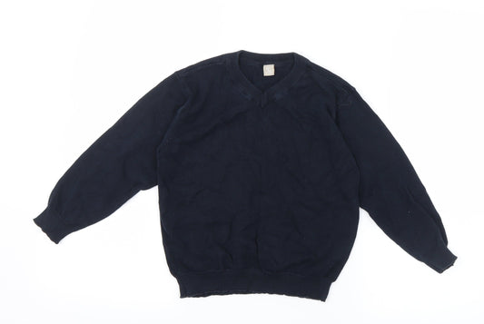 Tu  Boys Blue  Knit Pullover Jumper Size 6 Years  - School