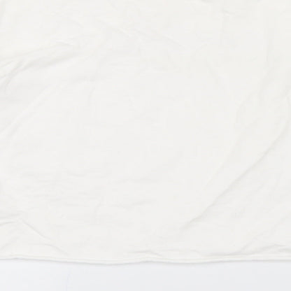 Boohoo Womens White  Knit Pullover Jumper Size XL  - Cropped