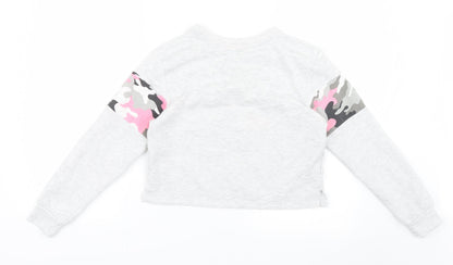 New Look Girls Grey  Knit Pullover Jumper Size S  - Brooklyn