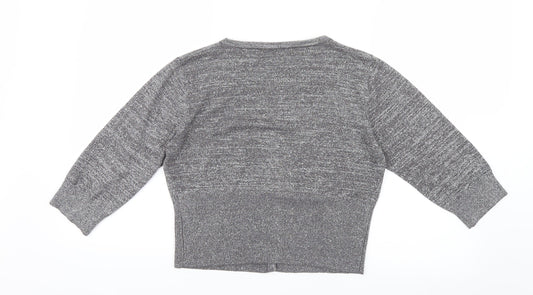 MK Womens Silver   Cardigan Jumper Size 14