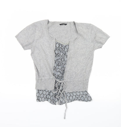 Zingara Womens Grey  Knit Cardigan Jumper Size 12