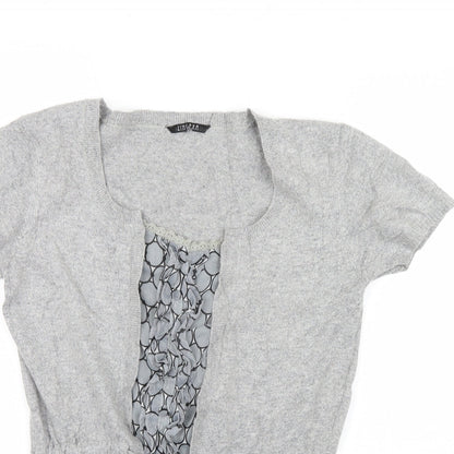 Zingara Womens Grey  Knit Cardigan Jumper Size 12